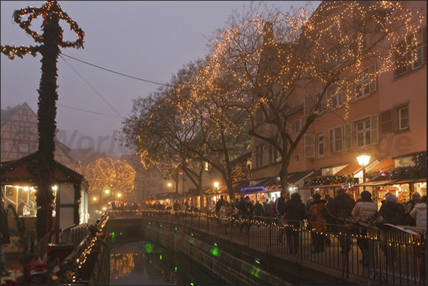 Colmar, during Christmas time, is filled with stalls with toys, sweets, crafts and products of Alsace Region Colmar, during Christmas time, is filled with stalls with toys, sweets, crafts and products of Alsace Region