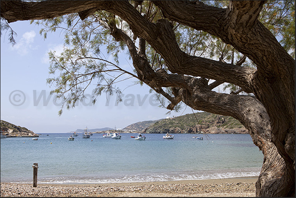 South coast. Faros bay with a small fishing port