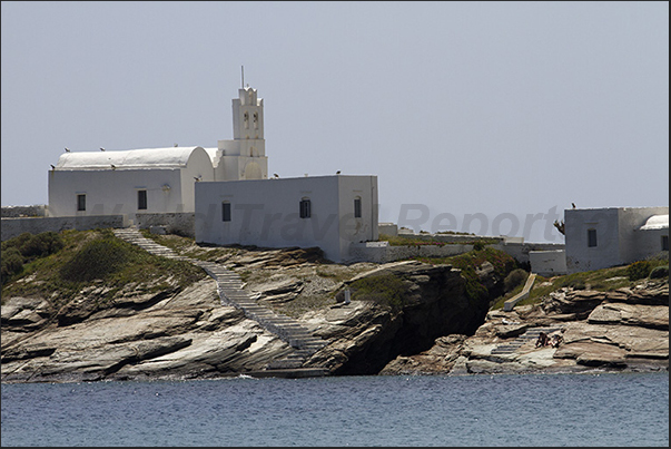 South coast. Saoures monastery near Papagia bay South coast. Saoures monastery near Papagia bay