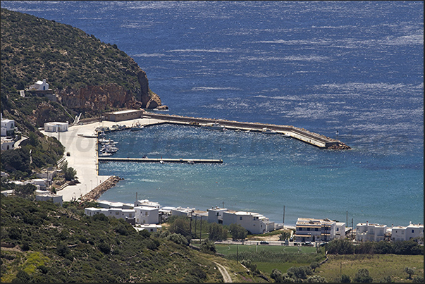 Port and tourist marina of Platis Gialos, south coast Port and tourist marina of Platis Gialos, south coast