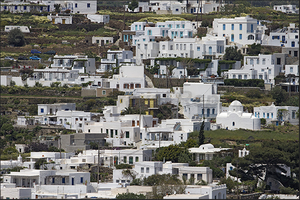 Apollonia, the capital of the island on the hills of the interior