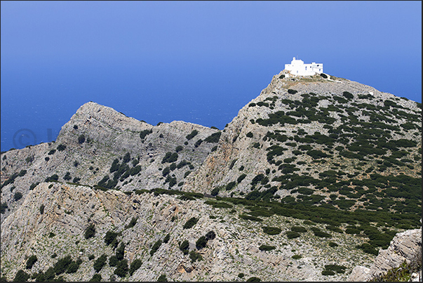 At the top of the mountains of the island there is always a small monastery At the top of the mountains of the island there is always a small monastery