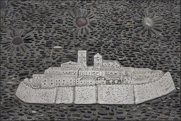 Mosaic on the paving at the entrance to the citadel Mosaic on the paving at the entrance to the citadel