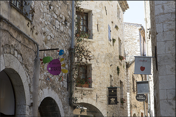 Rue Grande, the main street that runs through the village