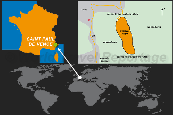 Where is situated Saint Paul de Vence Where is situated Saint Paul de Vence