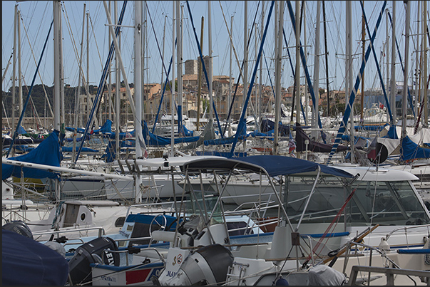 Port Vauban, the ancient port outside the walls of the citadel of Antibes