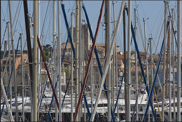 Port Vauban, the ancient port outside the walls of the citadel of Antibes