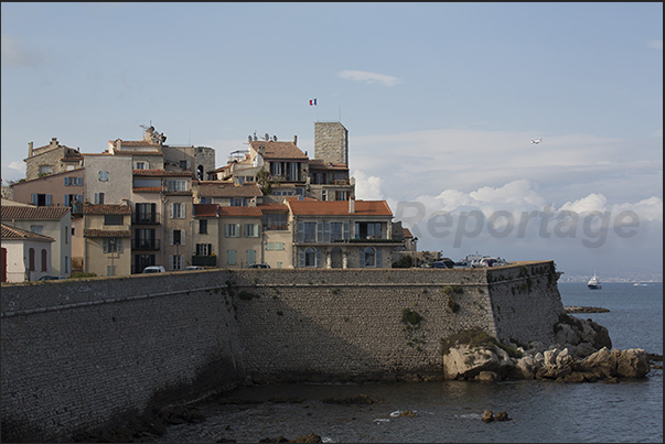 The ramparts that surround the ancient citadel of Antibes