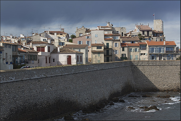 The ramparts that surround the ancient citadel of Antibes