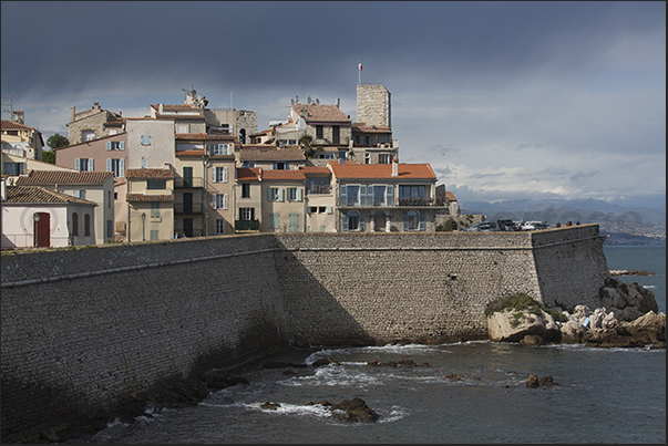 The ramparts that surround the ancient citadel of Antibes