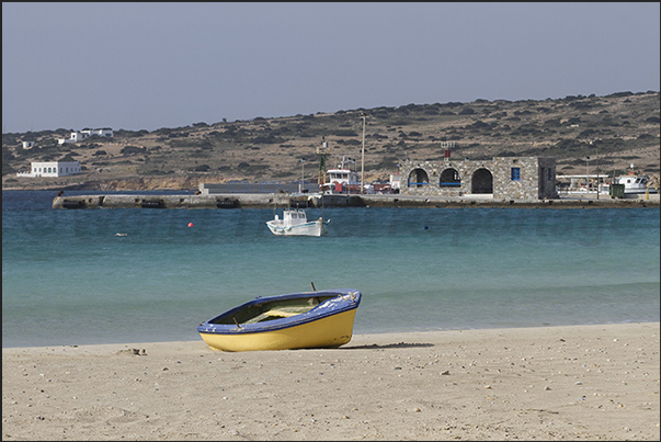 Ammos Bay. Ferry dock