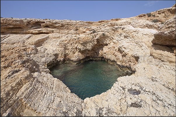 South east coast where there are natural seawater pools set between the rocks