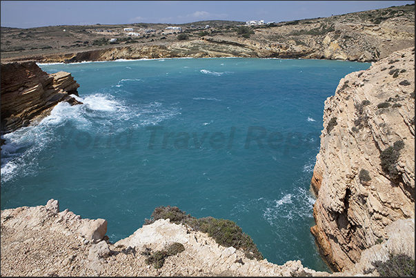 Ksylobatis bay and the village of Pori Ksylobatis bay and the village of Pori