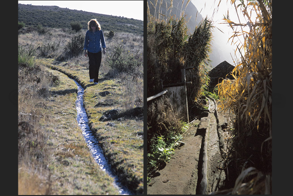 Trekking paths that follow the ancient rivulets of water collection for the cultivation of the fields Trekking paths that follow the ancient rivulets of water collection for the cultivation of the fields