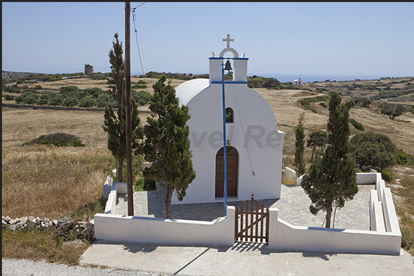 The small church of Aghios Mamas in the village of Pano horio The small church of Aghios Mamas in the village of Pano horio