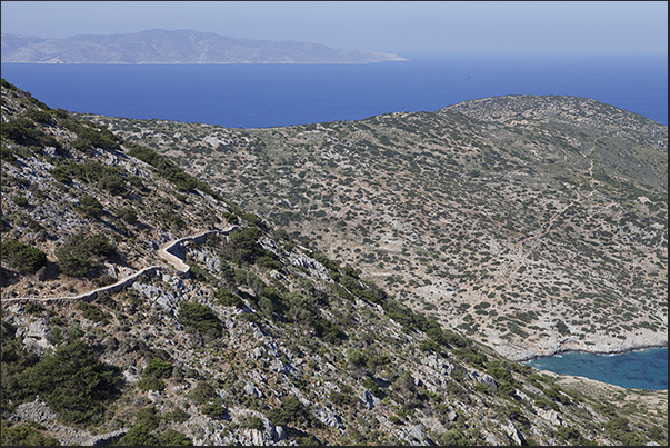 North coast and on the horizon the island of Naxos North coast and on the horizon the island of Naxos