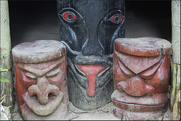 South west coast. The entrance of the common home of the Petit Couli tribe South west coast. The entrance of the common home of the Petit Couli tribe