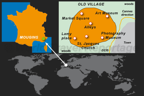 Where is the village of Mougins Where is the village of Mougins