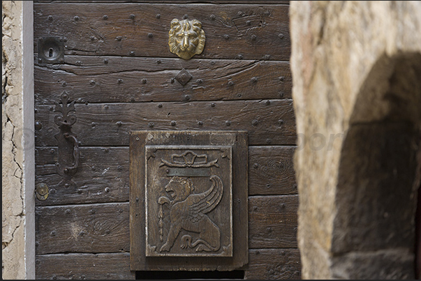 Rue du Maréchal Foch where the doors are among the oldest in the village