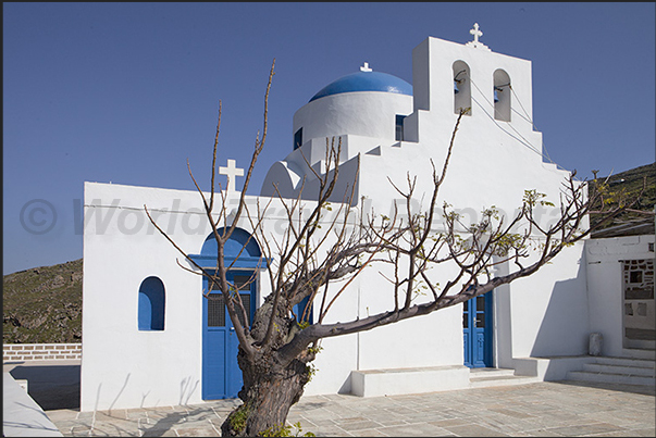 North coast. The small monastery of Moni Taxiarhci North coast. The small monastery of Moni Taxiarhci