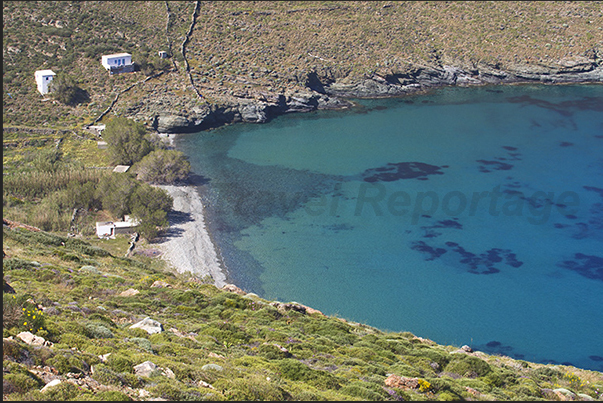 East Coast. Beach in the bay of Agios Ioannis