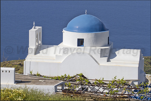 North coast. The small monastery of Moni Taxiarhci North coast. The small monastery of Moni Taxiarhci