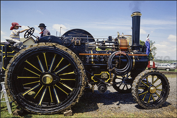 During the days of the festival it is possible to see the 1902 John Fowler & Co steam tractor still working During the days of the festival it is possible to see the 1902 John Fowler & Co steam tractor still working