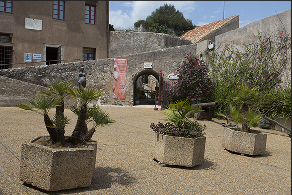 The Saint Elme fortress square used for art exhibitions