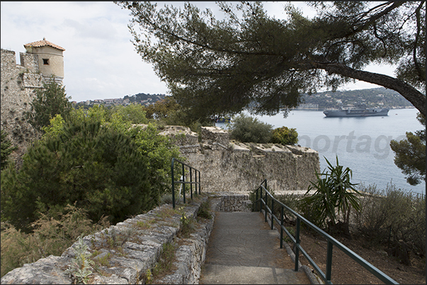 The ramparts protecting the fortress of Saint Elme