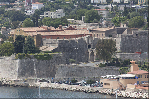 Saint Elme fortress that once protected the entrance to the bay and the port Saint Elme fortress that once protected the entrance to the bay and the port