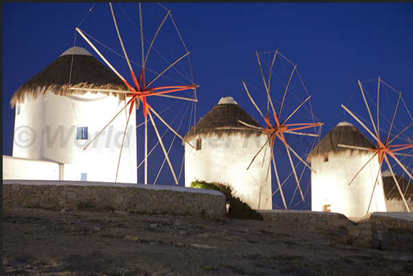 Windmills of Mykonos, symbol of the island Windmills of Mykonos, symbol of the island