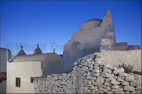 Ancient and new churches in the old town of the city