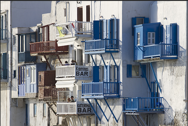 The ancient part of the town of Mykonos