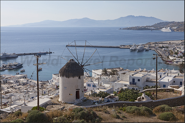 Old port in Mykonos town Old port in Mykonos town