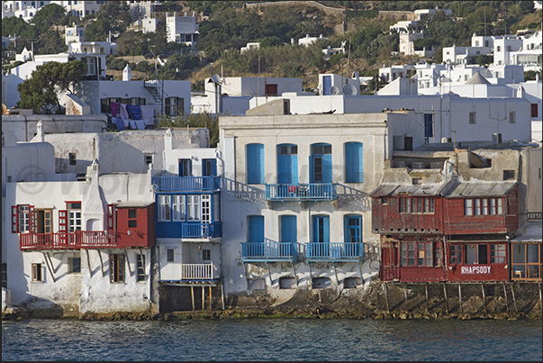 Ancient buildings overlook the sea with restaurants and clubs for aperitifs and cheerful evenings Ancient buildings overlook the sea with restaurants and clubs for aperitifs and cheerful evenings