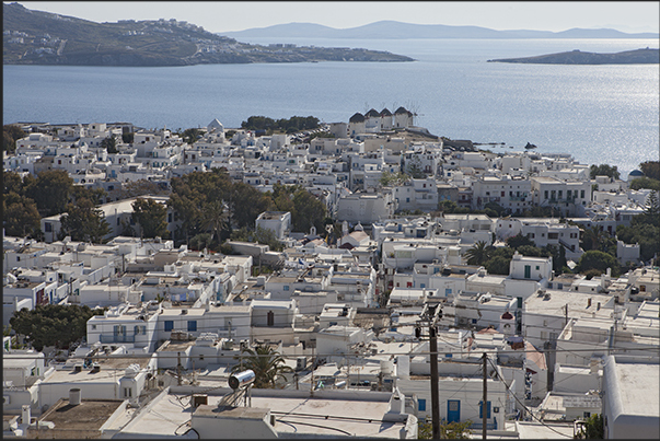 Town of Mykonos, capital of the island. Magali Bay