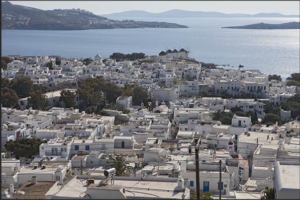 Town of Mykonos, capital of the island. Magali Bay Town of Mykonos, capital of the island. Magali Bay