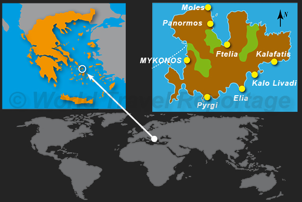 Where is Mykonos Island Where is Mykonos Island