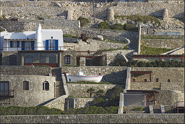 West coast. Architects' fantasies in the town of Ano Dhiakophtis West coast. Architects' fantasies in the town of Ano Dhiakophtis