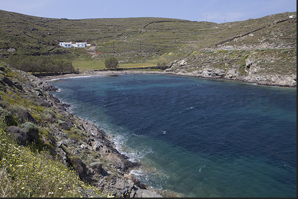 North eastern coast. Bay between Agia Eirini and Loutra North eastern coast. Bay between Agia Eirini and Loutra