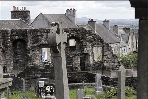 Stirling, the row of houses leading to the castle Stirling, the row of houses leading to the castle