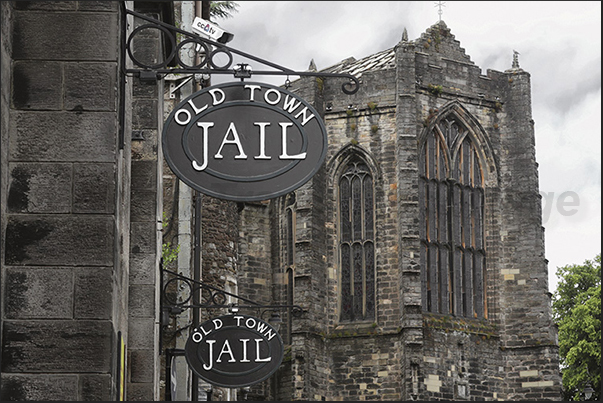 Stirling old town, the imposing church of Holy Rude in St. John Street Stirling old town, the imposing church of Holy Rude in St. John Street
