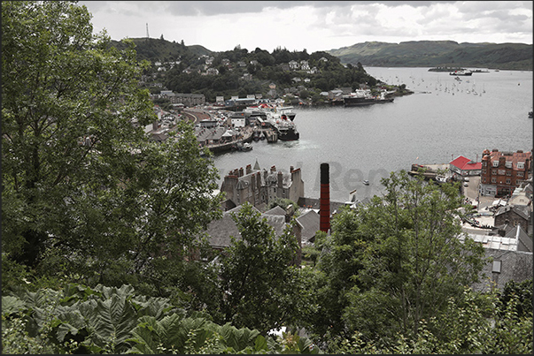 The gulf in front of the town of Oban on the west coast of Scotland The gulf in front of the town of Oban on the west coast of Scotland