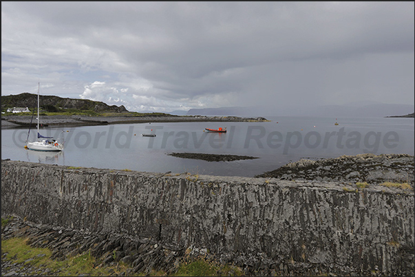 The bay in front of Ellenabeich starting point for visiting the islands of the archipelago The bay in front of Ellenabeich starting point for visiting the islands of the archipelago