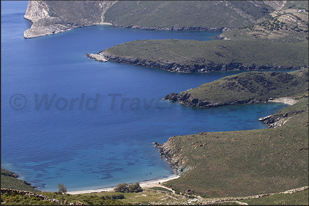 Northwest coast, Lia beach and the bays of Marmari and Grammata Northwest coast, Lia beach and the bays of Marmari and Grammata