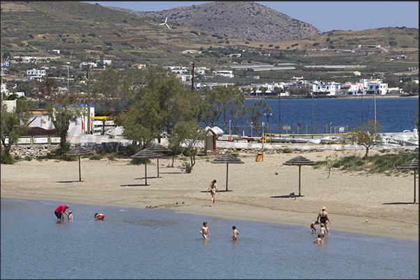 West coast. Agathopes beach and behind Finikos bay West coast. Agathopes beach and behind Finikos bay