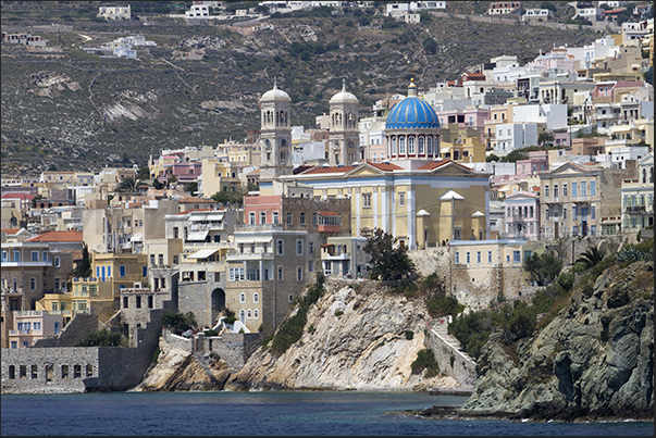 Ermoupoli, the capital of the island. The church of the Assumption of the Virgin Mary Ermoupoli, the capital of the island. The church of the Assumption of the Virgin Mary