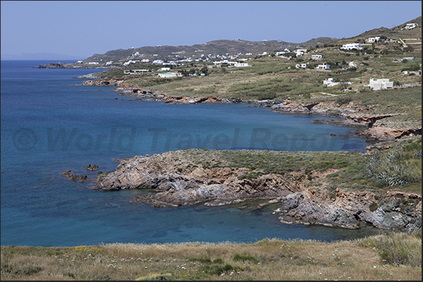 West coast of the island near the village of Komitou West coast of the island near the village of Komitou