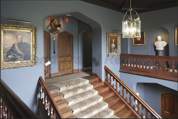 Entrance staircase in Dunvegan Castle Entrance staircase in Dunvegan Castle