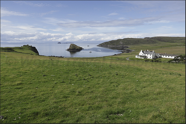 Pastures and farms along the northwest coast Pastures and farms along the northwest coast